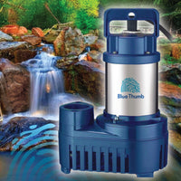 Thumbnail for Blue Thumb Stainless Steel Pond Pump With Waterfall Background