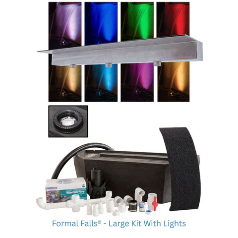 Blue Thumb Wall Waterfall Kit Large Kit With Light Variants