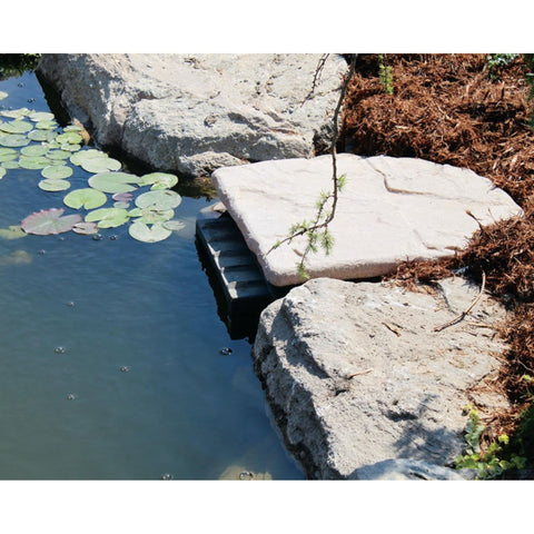 Blue Thumby DIY Pond Skimmer BoxWith Rocks And Lilies