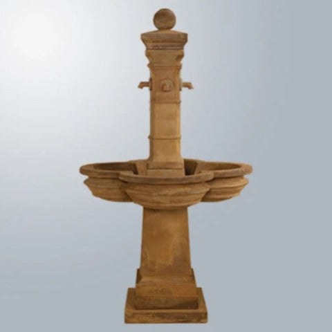 Bourdoux Fountain With Gray Gradient Background