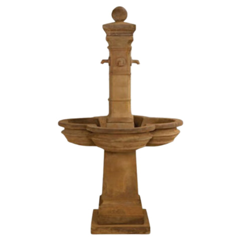 Bourdoux Fountain With Plain White Background