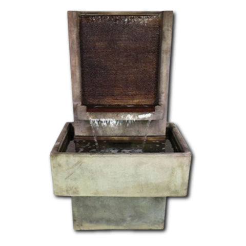 Brentwood Short Fountain With Base And Lower Profile With Plain White Background