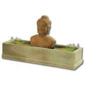Buddha Trough Fountain With Plain White Background