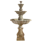 Calanthia Three Tier Fountain With Gray Gradient Background