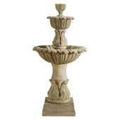 Calanthia Two Tier Fountain With Plain White Background