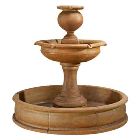 Cannes Pond Fountain With Plain White Background