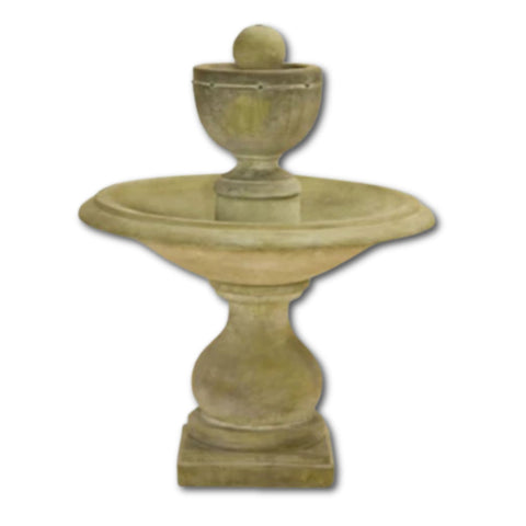 Carrara Urn Fountain With Plain White Background