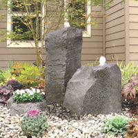 Thumbnail for Cascade Outdoor Double Fountain With House In The Back And Surrounded By Plants