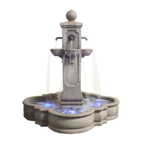 Catalina Pond Fountain For Spout With Plain White Background