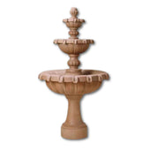 Chateau Three Tier Outdoor Water Fountain With Plain White Background