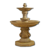 Chelsea Garden Fountain With Step With Plain White Background