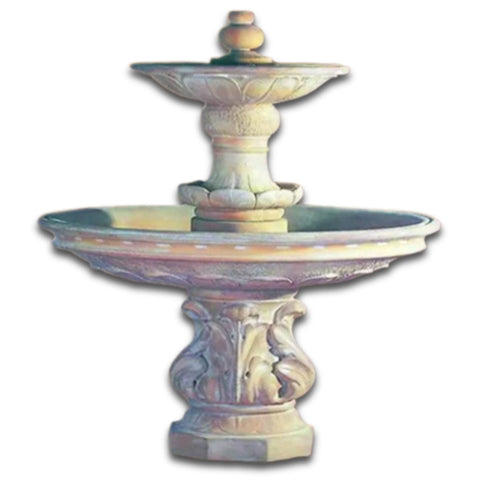 Chelsea Garden Outdoor Water Fountain With Plain White Background