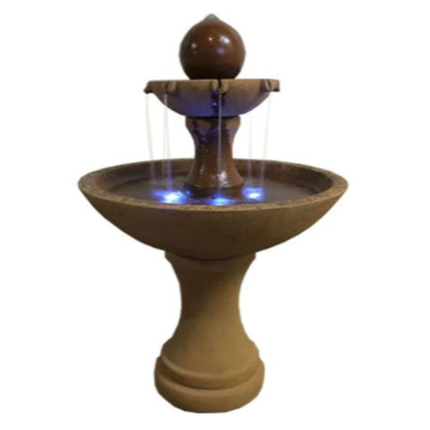 Circen Two Tier Fountain With Plain White Background
