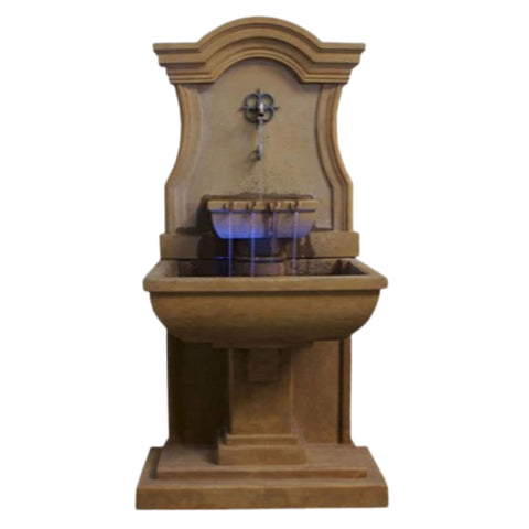 Colette Wall Fountain for Spout With Plain White Background