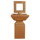 Contempo Square Fountain - Tall With Plain White Background