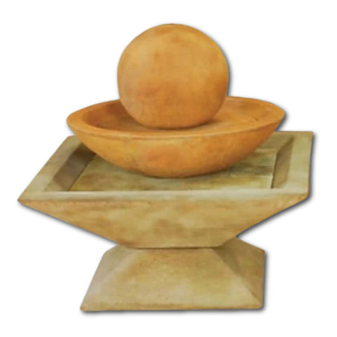 Coppa Two Tier Fountain With Plain White Background