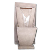 Corina Lamina Wall Fountain With Plain White Background