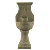 Cottage Garden Wall Outdoor Fountain With Plain White Background