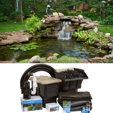 DIY Large Pond Kit By Blue Thumb Complete Kit With Garden Pond And Rocks