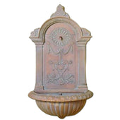 Delfino Wall Outdoor Water Fountain With Plain White Background