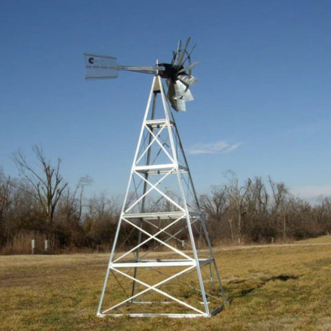 Deluxe Wind Powered Pond Aerator On Dry Field 4 Legs