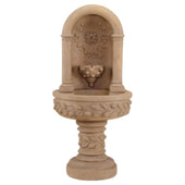 Deruta Lemon Niche Wall Fountain With Plain White Background