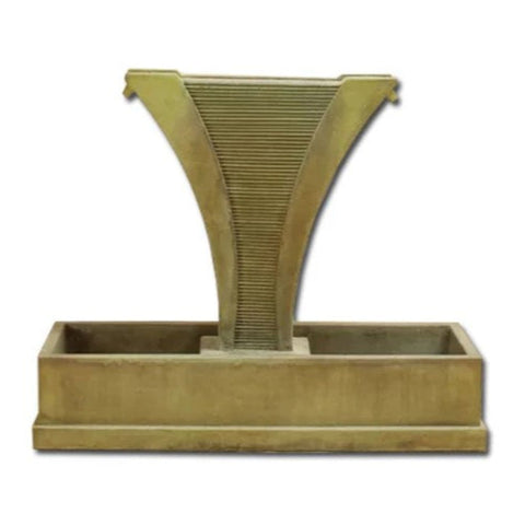 Diesse Fountain with Side Spillways With Plain White Background