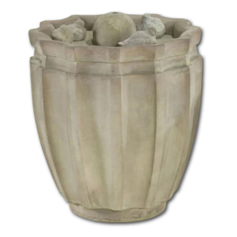 Dodici Bird Fountain With Plain White Background