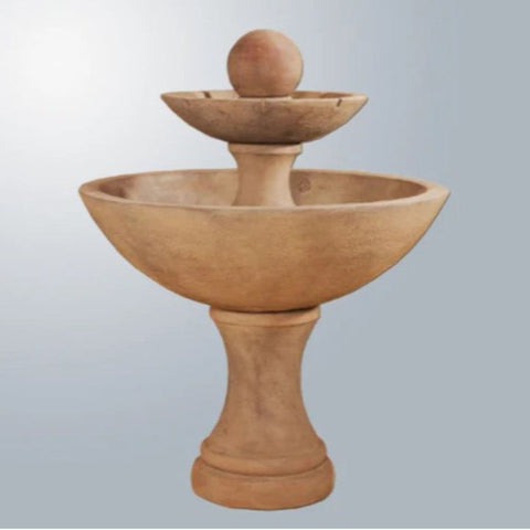 Doppia Fountain With Gray Gradient Background