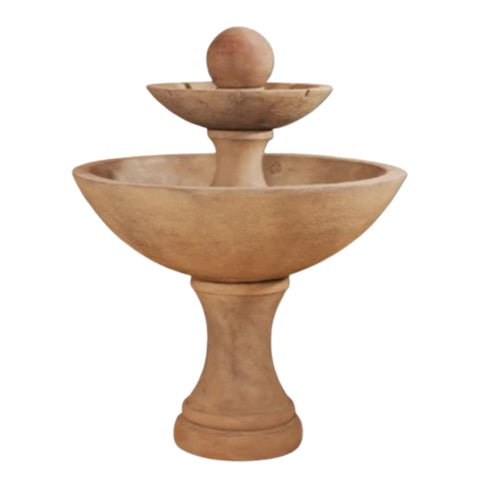 Doppia Fountain With Plain White Background