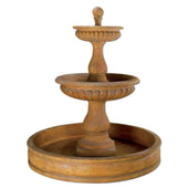 Dorica Pond Tiered Outdoor Water Fountain With Plain White Background