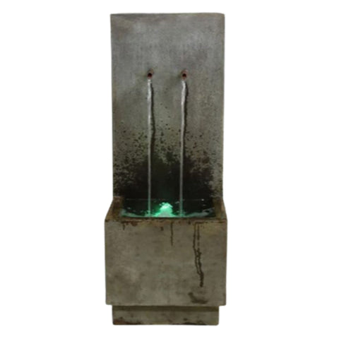 Duo Wall Fountain With Plain White Background