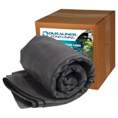 EasyPro Boxed DuraLiner 45mil EPDM Rubber Pond Liner Plain White Background - Kit