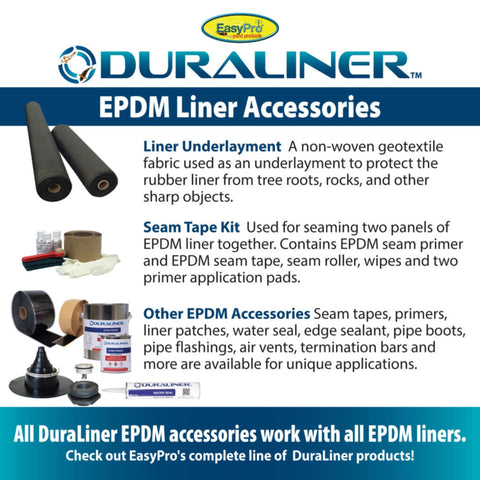 EasyPro DuraLiner Roll –  45mil Rubber Pond Liner Infographic 5