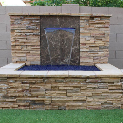 EasyPro Vianti Falls Spillway Kits HB23KB With Blue Light At Day Time