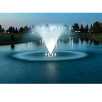Thumbnail for EcoSeries Half HP Pond Fountain Illuminated Pond Fountain At Dusk