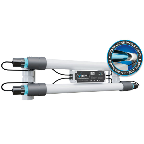 Evolution Aqua EvoUVTI Plain White Background - Double