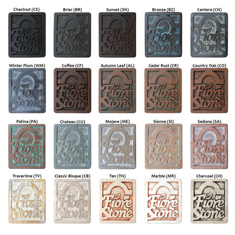Fiore Stone Finish Samples