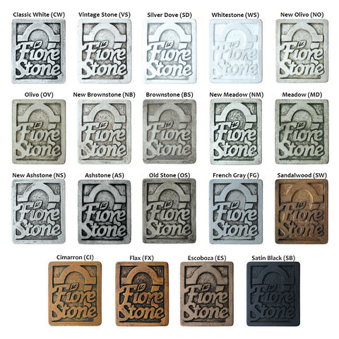 Fiore Stone Finish Samples