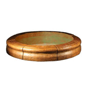 Fiore Pond - Poly Basin with Set of 8 Coping Caps  99.5 Diameter With White Background