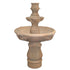 Thumbnail for Fiore Stone Assisi Tiered Garden Water Fountain with Cobra Pedestal Plain White Background
