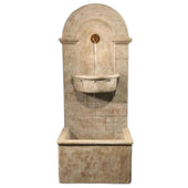 Fiore Stone Barcelona Wall Fountain With Plain White Background