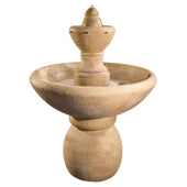 Fiore Stone Chaparral Garden Fountain With Plain White Background