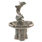 Fiore Stone Dolphins Garden Water Fountain With Plain White Background