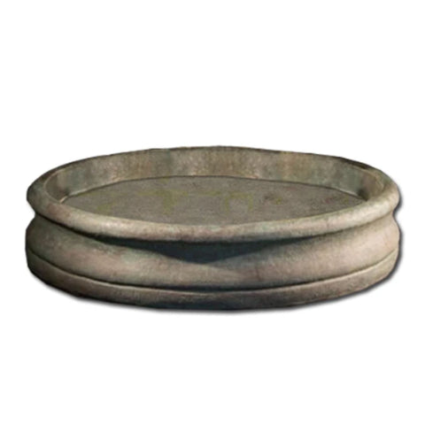 Fiore Stone Fiore Round One Piece Fountain Basin 55 Diameter With White Background