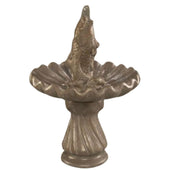 Fiore Stone Koi Fish Garden Water Fountain With Plain White Background