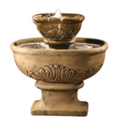 Fiore Stone Mandalay Cast Stone Garden Fountain With Plain White Background