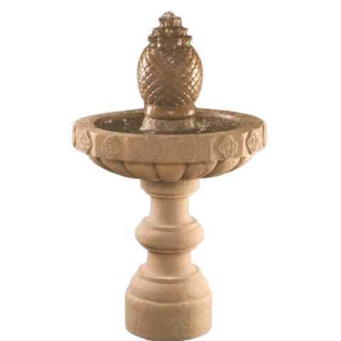 Fiore Stone Mariposa Cast Stone Garden Fountain With Plain White Background