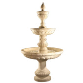 Fiore Stone Mediterranean Fountain with Plumbed Spacer Background