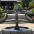 Thumbnail for Fiore Stone Mediterranean Fountain with Plumbed Spacer and Fiore Pond With a Symmetrical Stone Courtyard with Terraced Steps Behind